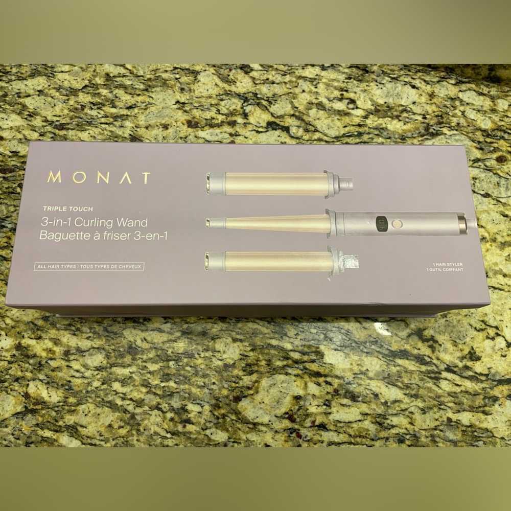 Monat 3-in-1 curling wand. Brand new, never used.